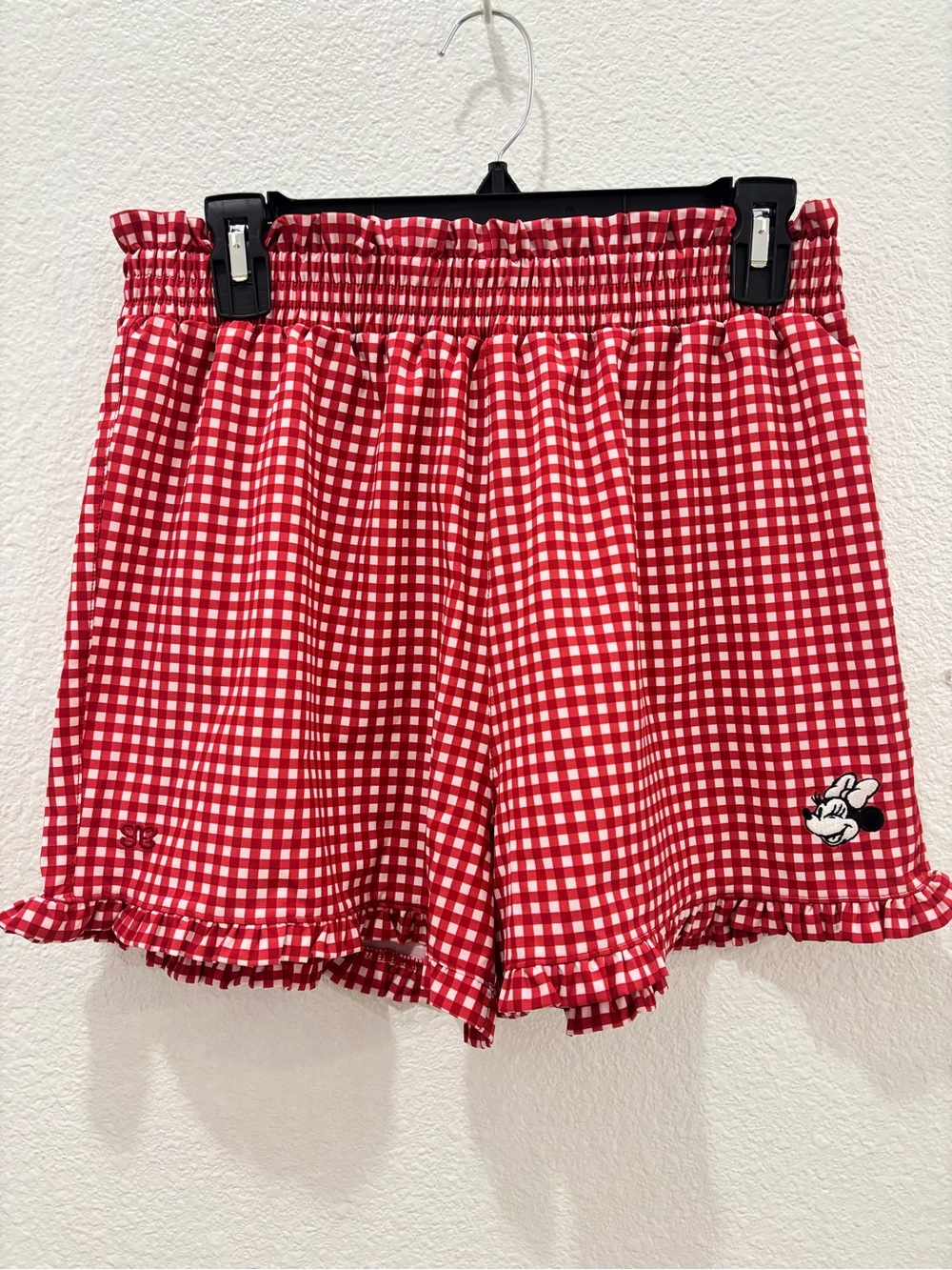 Albion X Disney Red and White Gingham Minnie Mouse Shorts Size XS